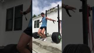 Double-Bodyweight Knees Over Toes Deadlift (Just For Fun After Today's Workout, Not Part of Program)