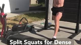 Bar on Back for ATG Split Squat is OKAY in Dense Strength!