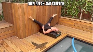 Female Wall Groin Stretch Standard Form