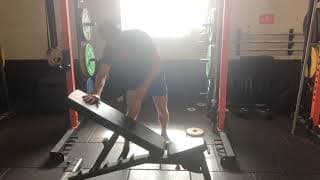 Incline Bench Piriformis Stretch